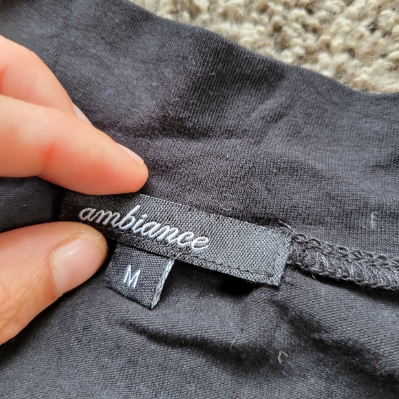 Long Sleeve Black Shirt: Wine tasting is my favorite sport! Woman's Medium - Picture 3 of 5